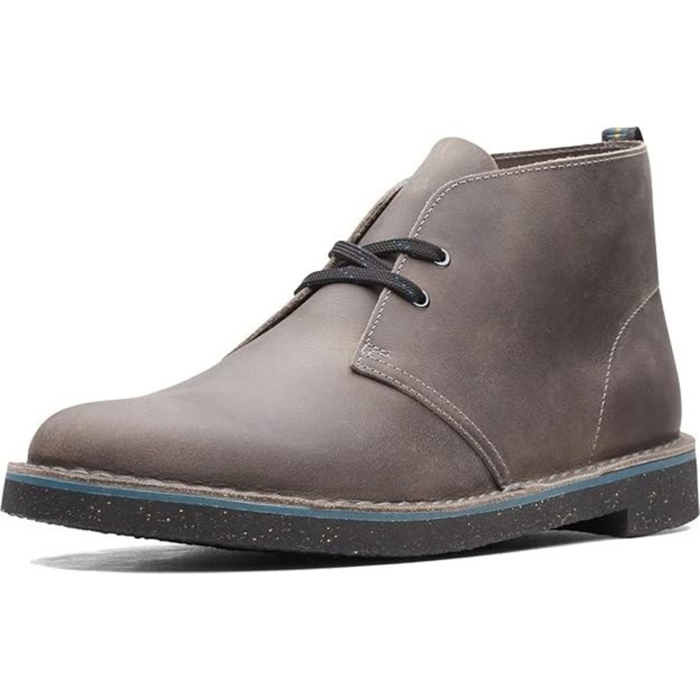 Clarks® (Men's 8 WIDE) Bushacre™ 3 Desert‎ Boots in Dark Grey Leather - $120